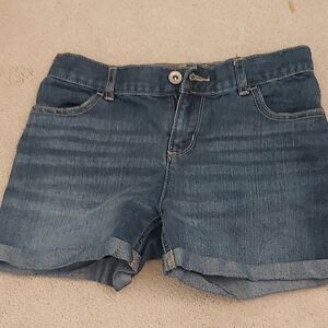 Denim Blue Girls Shorts
